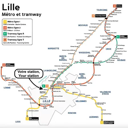 Contemporary Duplex With Two Bedrooms In Old Appartement Lille